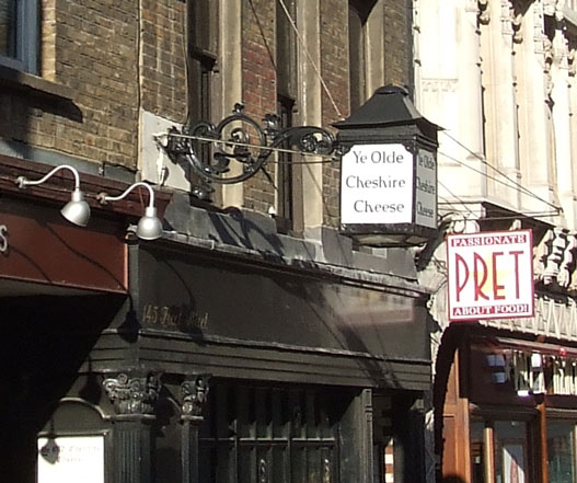Ye Olde Cheshire Cheese Sign