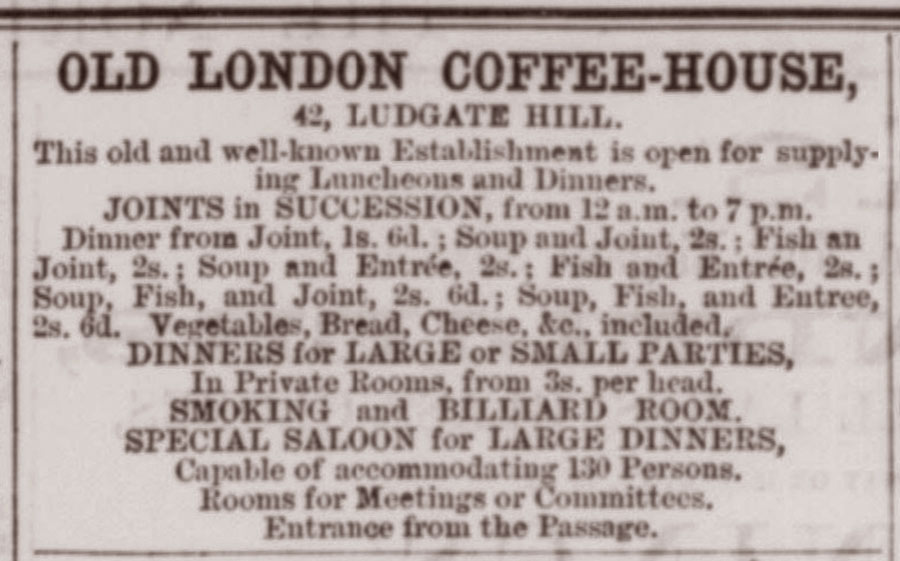 Advert from 1870